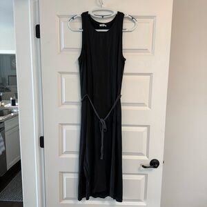 Splendid Linen Ribbed Midi Dress